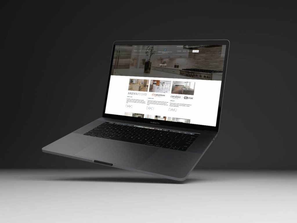 Laptop website view