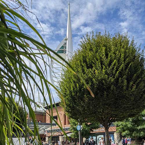 spinnaker tower as seen from a Porrtsmouth digital marketing agency