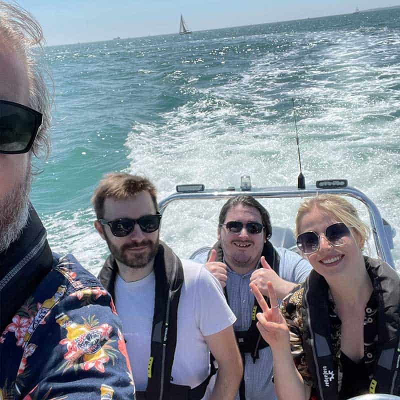 Team day out on the Solent