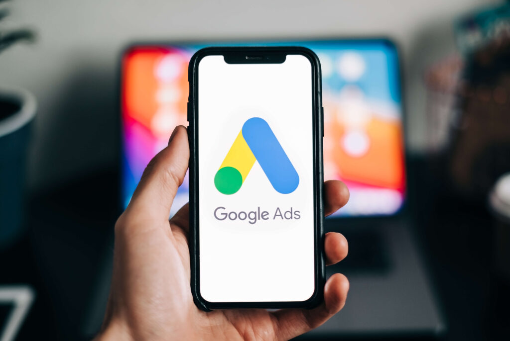 google ads logo on phone