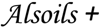Alsoils company logo in black script text.