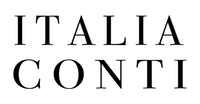 Italia Conti performing arts school logo in black serif text.
