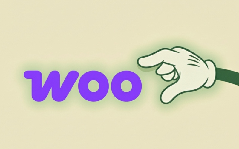 Cartoon illustration in 1950s rubber hose style representing WooCommerce eCommerce platform.